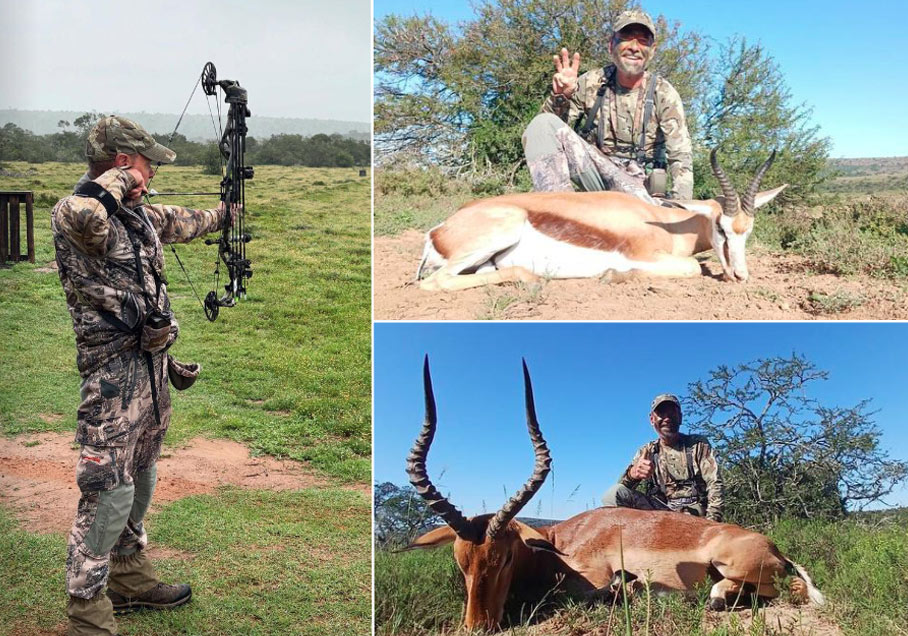 Bruce preparing for bowhunting safari in South Africa