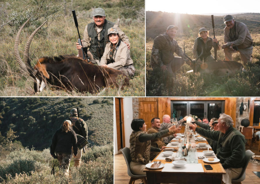 Hunting on a South African hunting safari