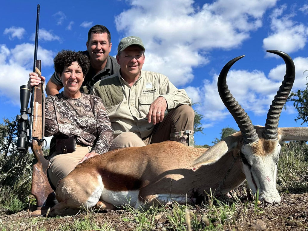 Hunting on a South African hunting safari